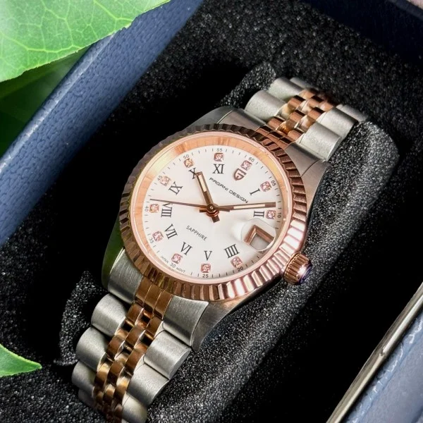 Жіночий годинник Pagani Design PD-1794L Silver-Rose Gold-White фото 9